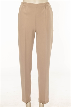 Sand bukser med elastik i taljen i pasform Karen til runde former 